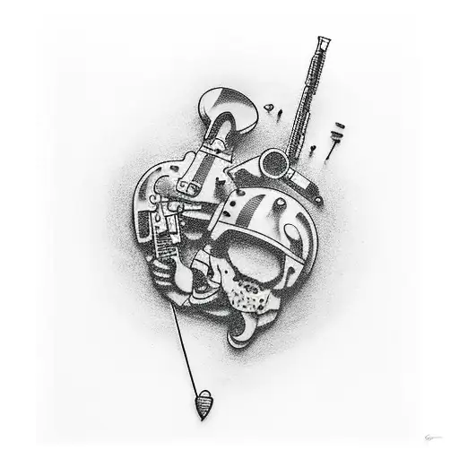 Cherry With Guns With Music With Speaker With Knife With Mechanic