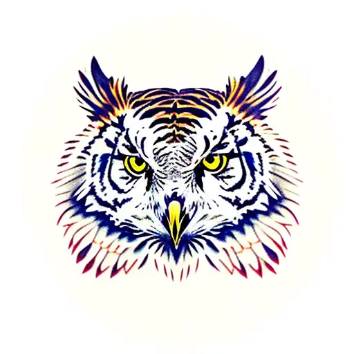 Owl Tiger Hour Glass