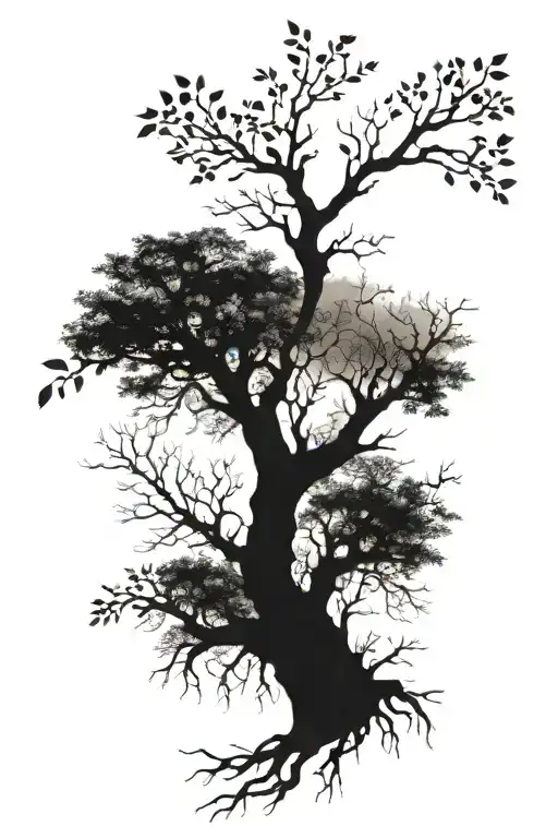 Tree And Branches Representing Each Child