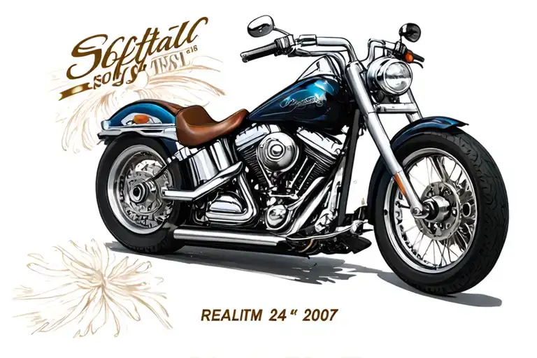 The Date 05 24 2007 Hd Softail Custom Fxstc