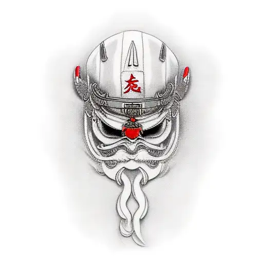 4K Realistic Red Samurai