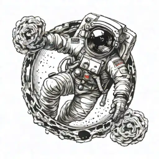 Astronaut Falls Into Black Hole