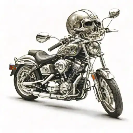 Skull Motorcycle