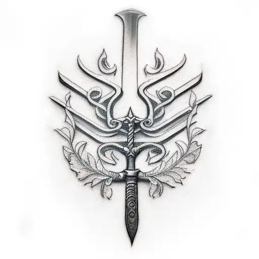 A Sword With A Tree Handle