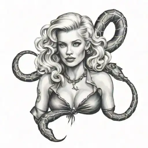 Scorpio Zodiac As A Blonde Pinup Girl