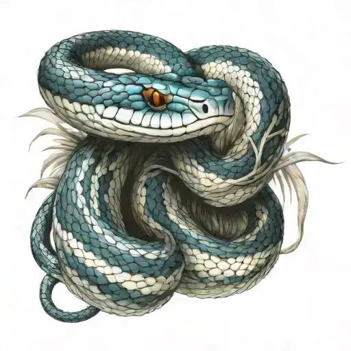 Sunda Island Blue Snake