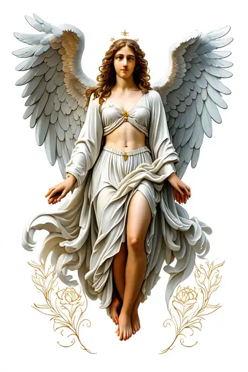 Angel With Angel Wings Symbolizing Peace
