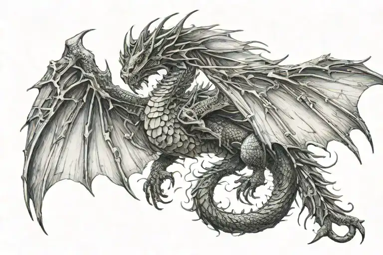 Dragon Wings Spread
