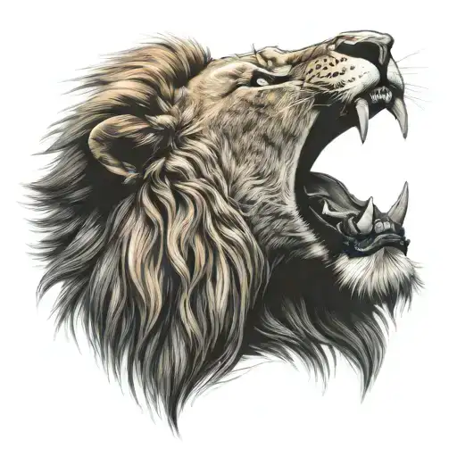 Lion Roaring