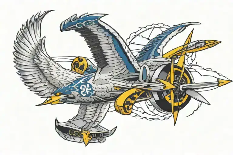 E-2 Hawkeye And Sea Hawk Football Logo Incorporated