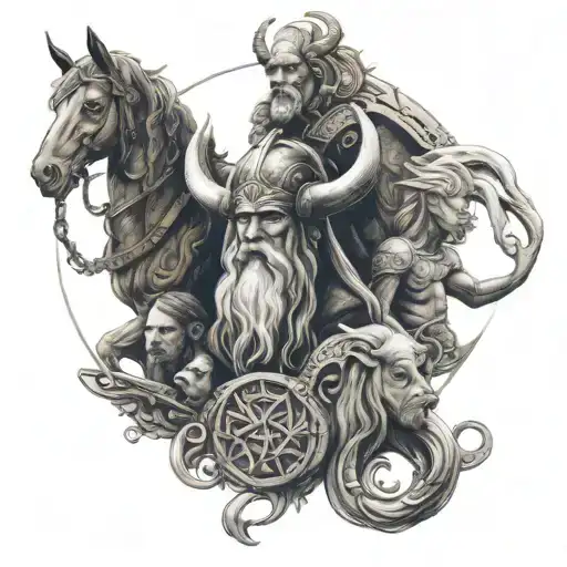 Norse Mythology For Strength And Family