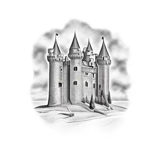 A Little Castle Of Suffolk On Hills