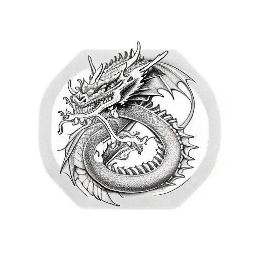 Dragon With 2 Little Dragons