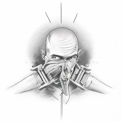 A Person Mentaly Fighting His Depression