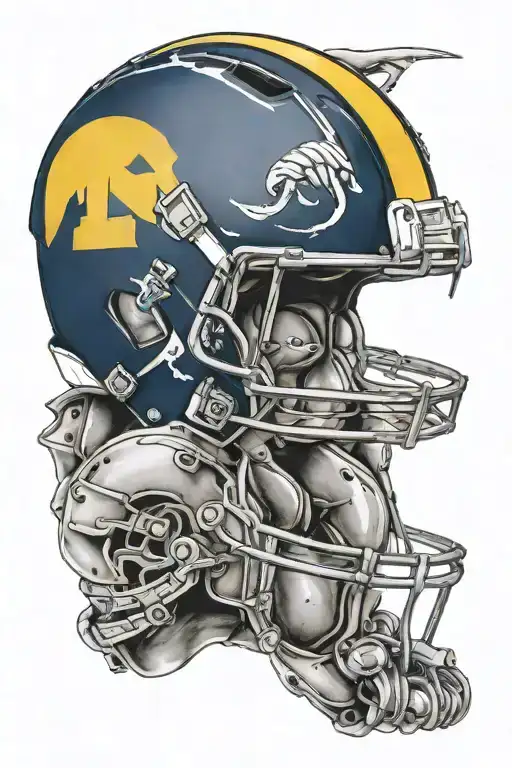 Michigan Football Helmet