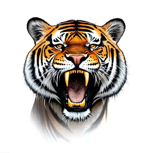 Tiger Showing Teeth