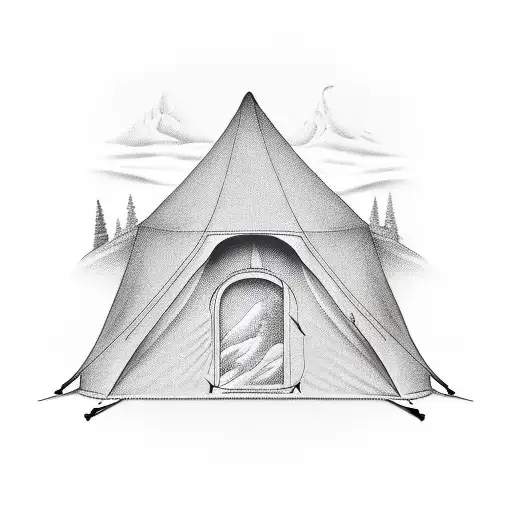 Tent In Mountain