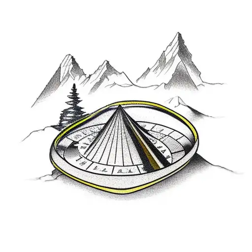 Compass And Mountain