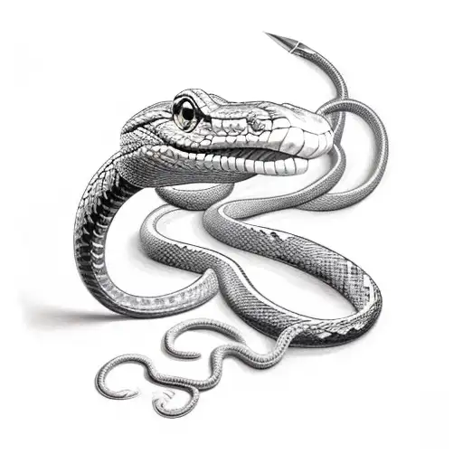 Snake Head With Sword