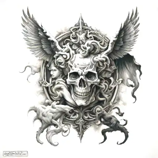 Heaven Versus Hell Sleve