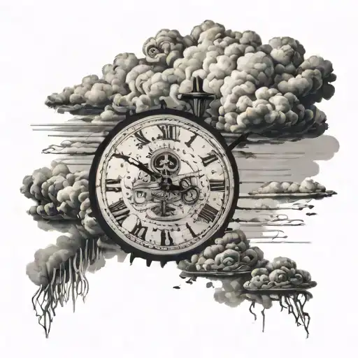 Writting Take The Risk Or Lose The Chance And In Background Clouds