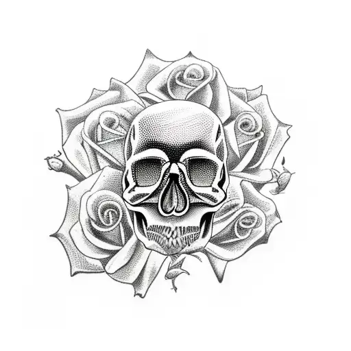Skull And Roses