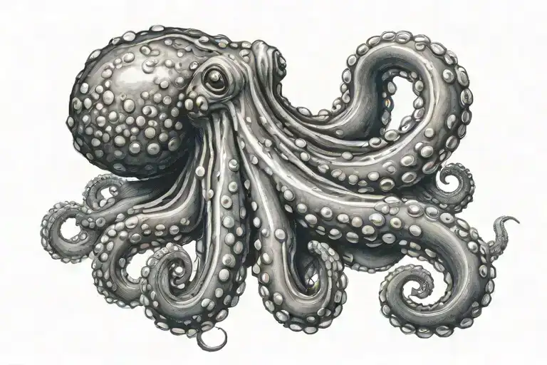 Octopus Wrapped Tightly Crawling