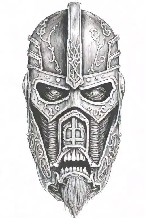 Iron Maiden Eddie With Viking Helmet