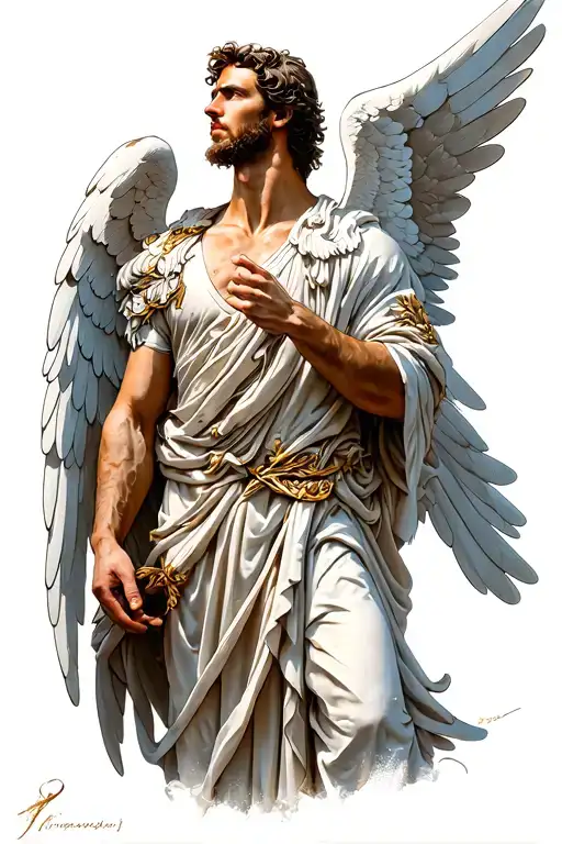 Male Archangel Facing Up