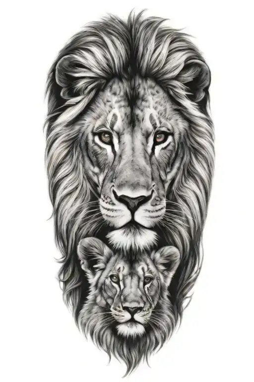 Lion And Cub