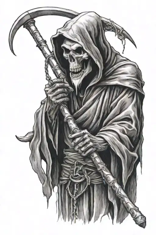 Grim Reaper With Scythe