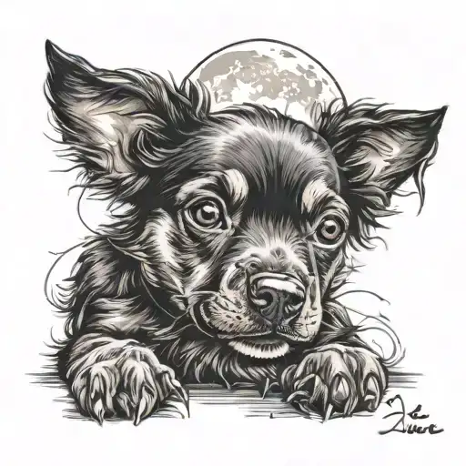 Dog Named Bebe Love You To The Moon