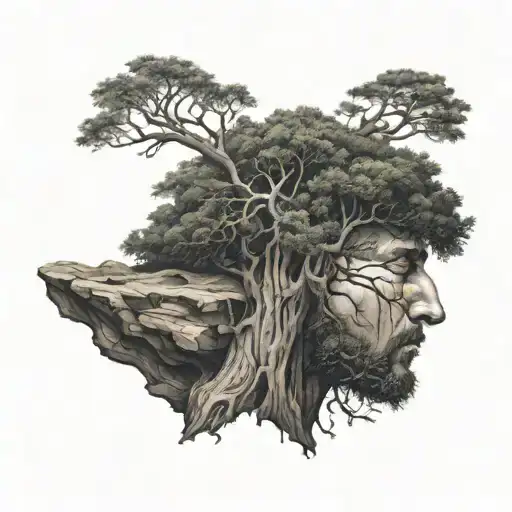 Head With Tree Growing Out Of It
