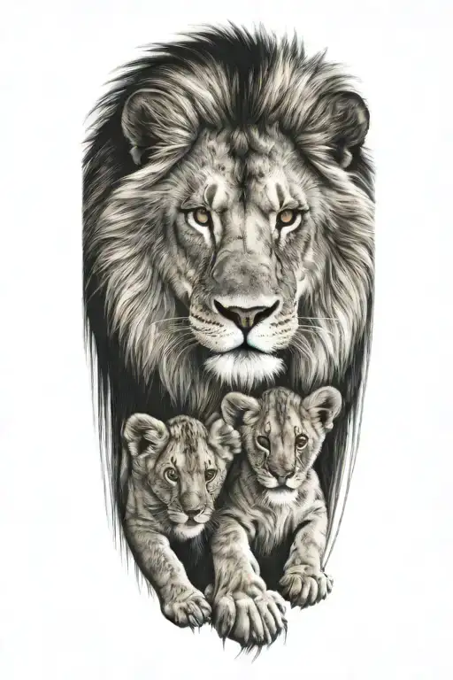 Lion And Cub