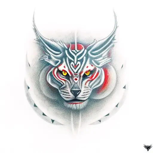 Red Moon With White Eyes