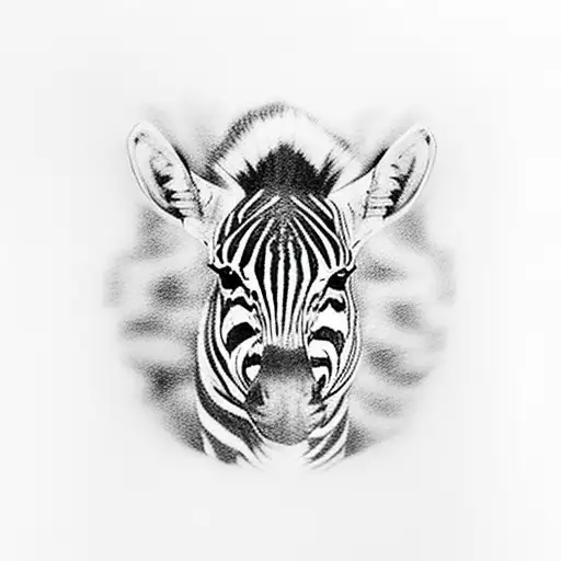 Zebra In Feather