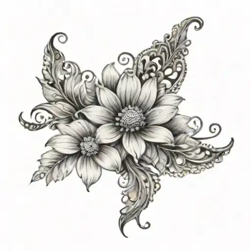 Dainty Daisy Incorporated Henna Right Hand To Mid Forearm