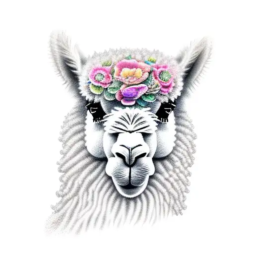 Alpaca Portrait