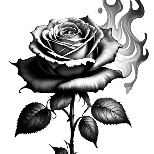 Flaming Rose