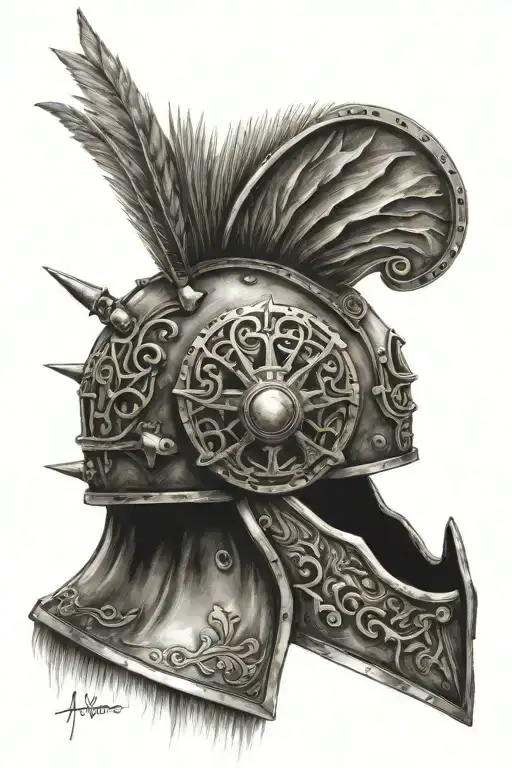 Gladitor Helmet With Sun Rays