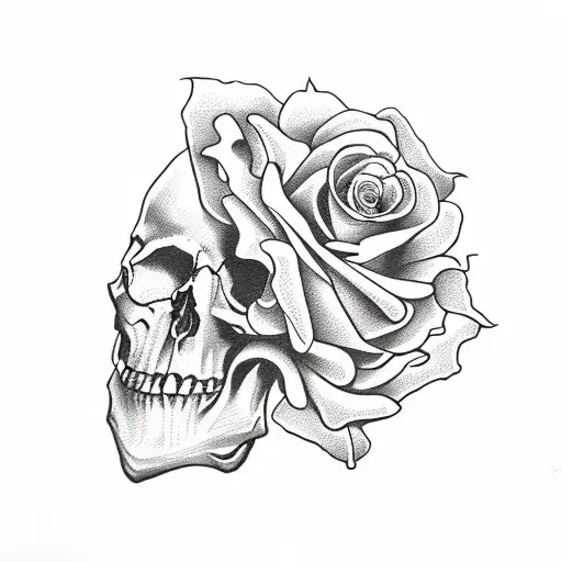 Skull And Roses