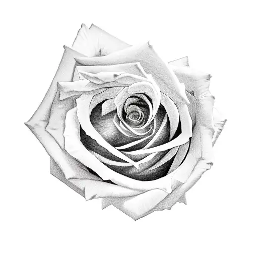 Rose With Date On The Stem