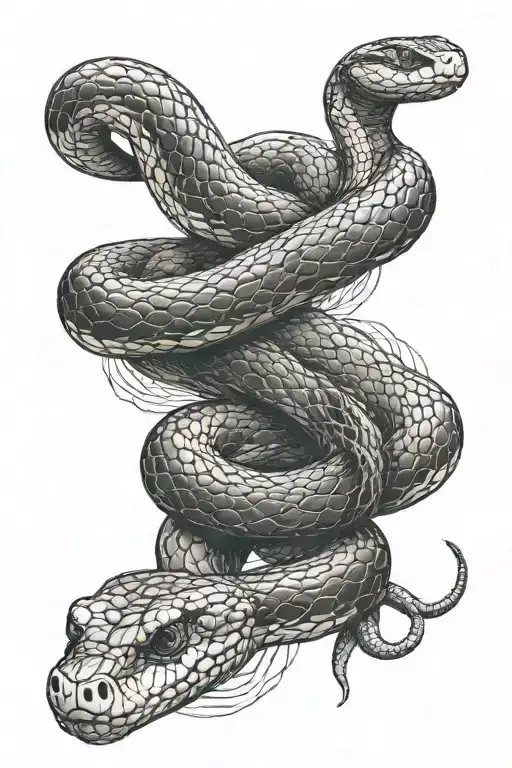 Snake Wrapped Around Arm