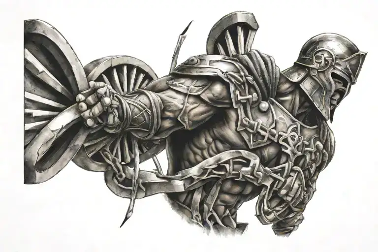 Spartan Smashing A Dna Double Helix