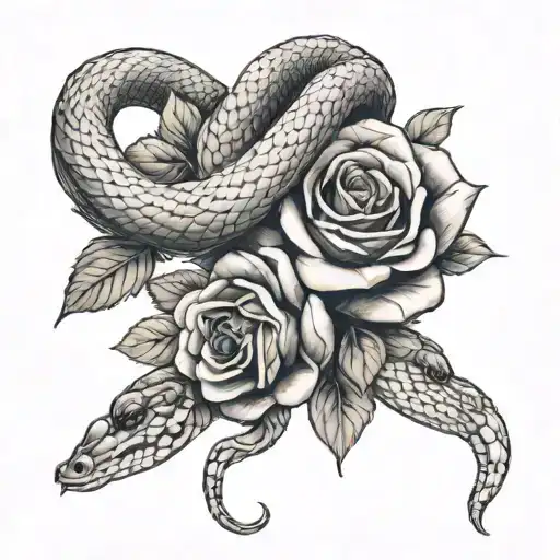 Snake And Rose