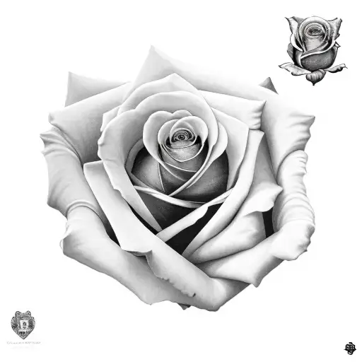 Rose And A Croos In De Middle