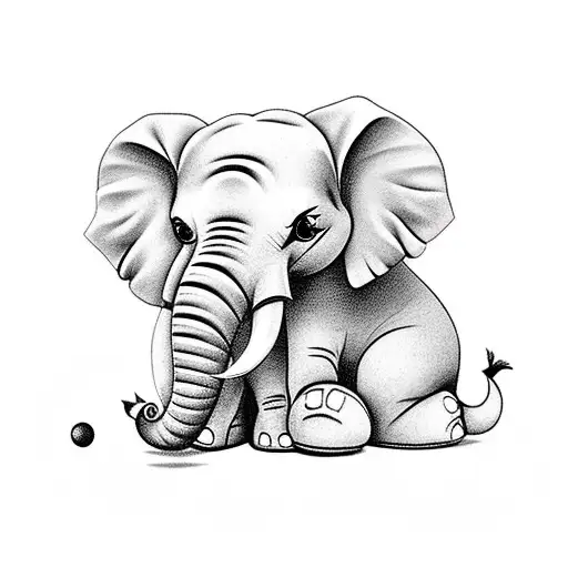 Circled Elephant Best