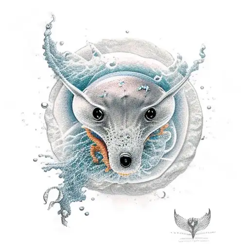 Cancer Trying To Jump Above Water