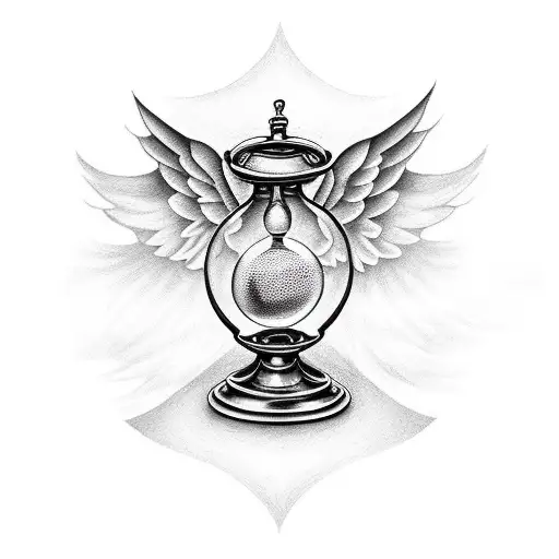 Angel With Hourglass