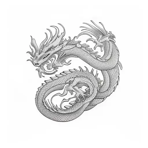 Dragon And Cherry Blossom Sleeve